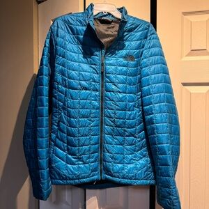 The North Face Blue Puffer Jacket Mens Sz Large The Stowe